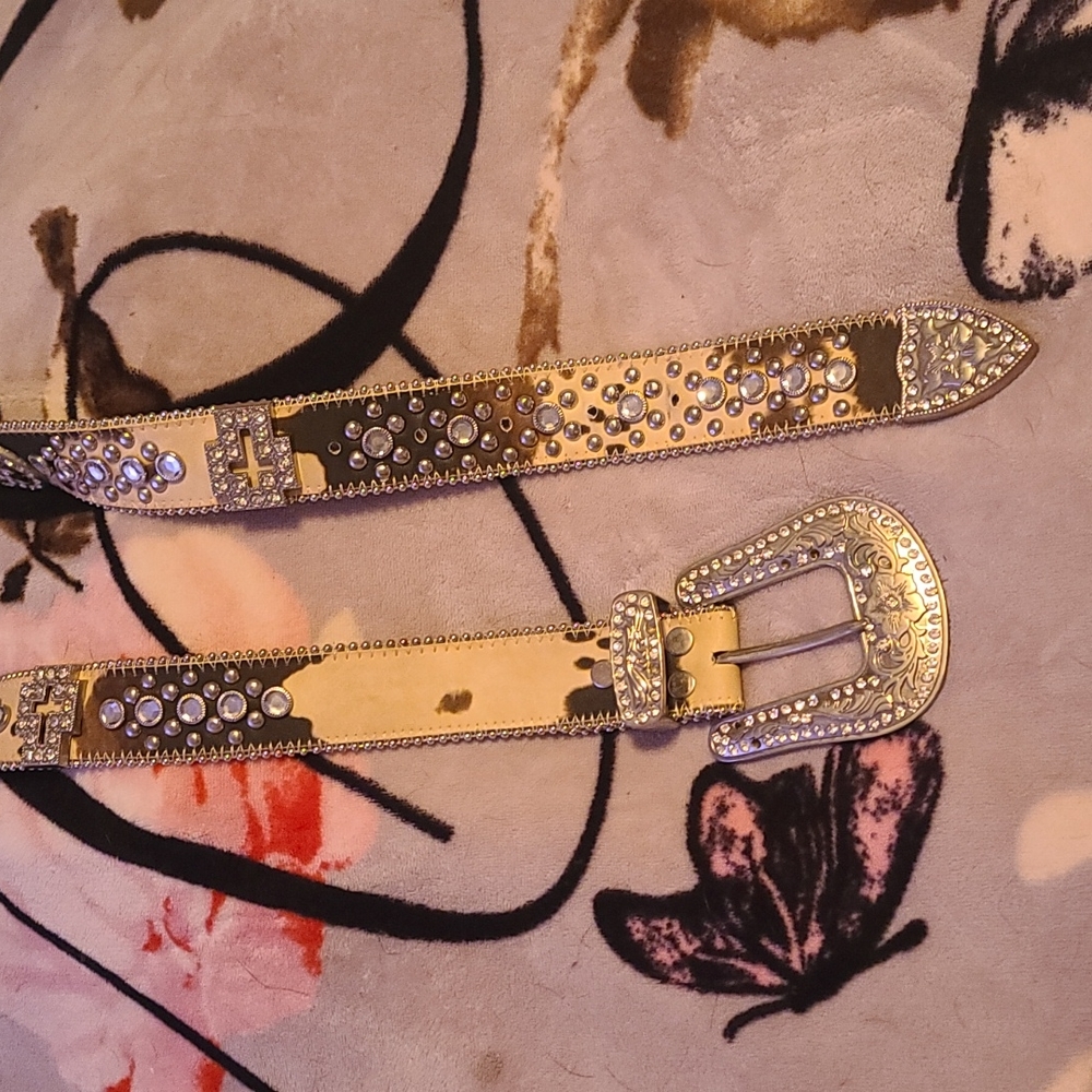 Rhinestone western belt